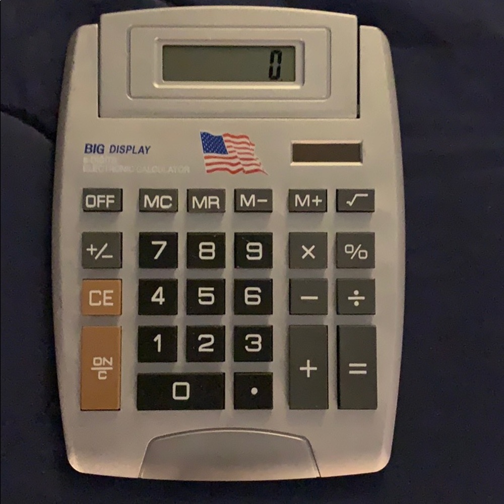 Big display Calculator/ solar